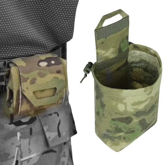 Bolsa de basura Molle, Mini bolsa de reciclaje plegable, herramienta de cintura molle, bolsa para artículos diversos, bolsa de utilidad para revista, cinturón Molle, chaleco, mochila