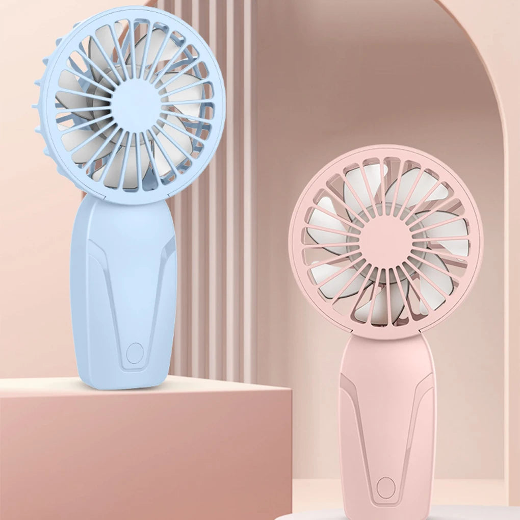 Ventilador pequeño de mano portátil, Mini ventilador de bolsillo, recargable por USB, ligero, ABS