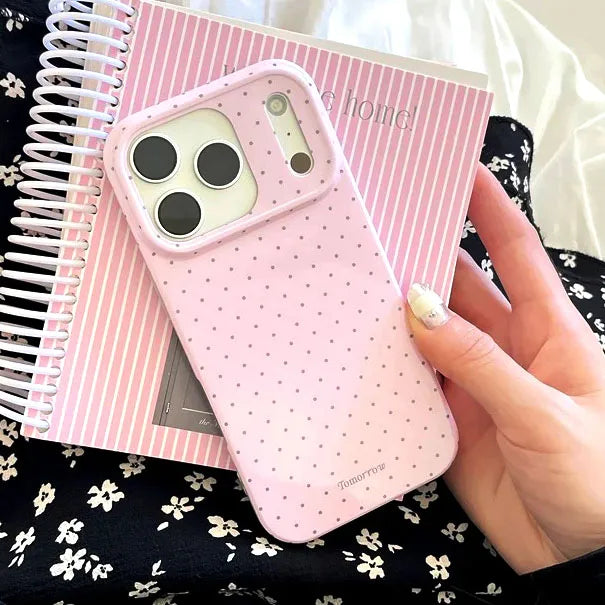 Funda de teléfono móvil pequeña y fresca de lunares INS para iPhone 17 16 15 14 13 12 Pro Max 11 funda ultrafina a prueba de golpes para iPhone Air