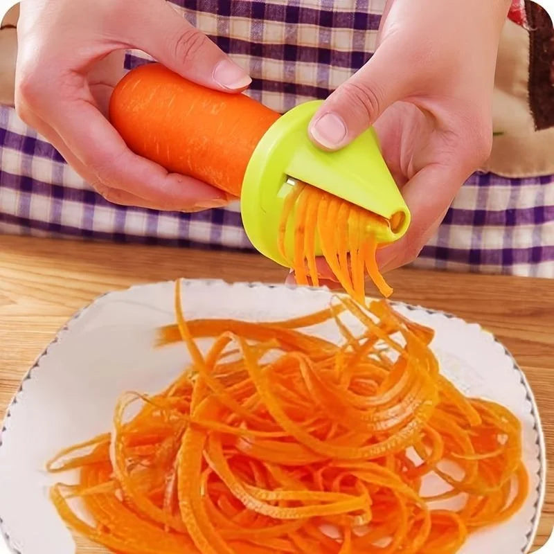 Trituradora giratoria de cocina, pelador en espiral, rebanador Manual de verduras, rallador de frutas, patatas y rábanos, utensilios de cocina, accesorios de cocina