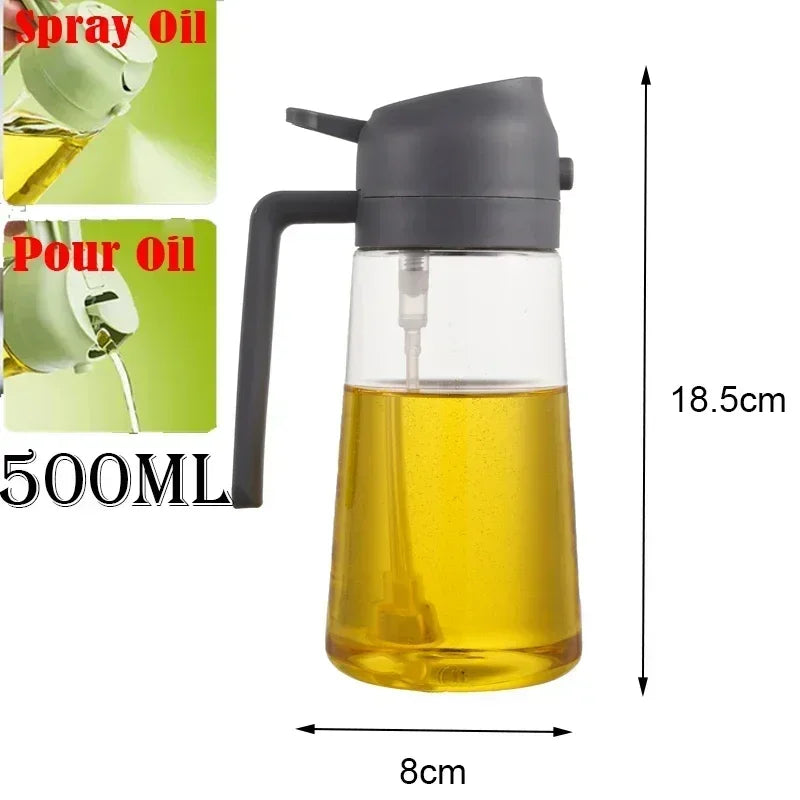 Botella pulverizadora de aceite, pulverizador de aceite de oliva, dispensador de cocina de plástico, Camping, hornear, vinagre, pulverizador de soja, accesorios de cocina