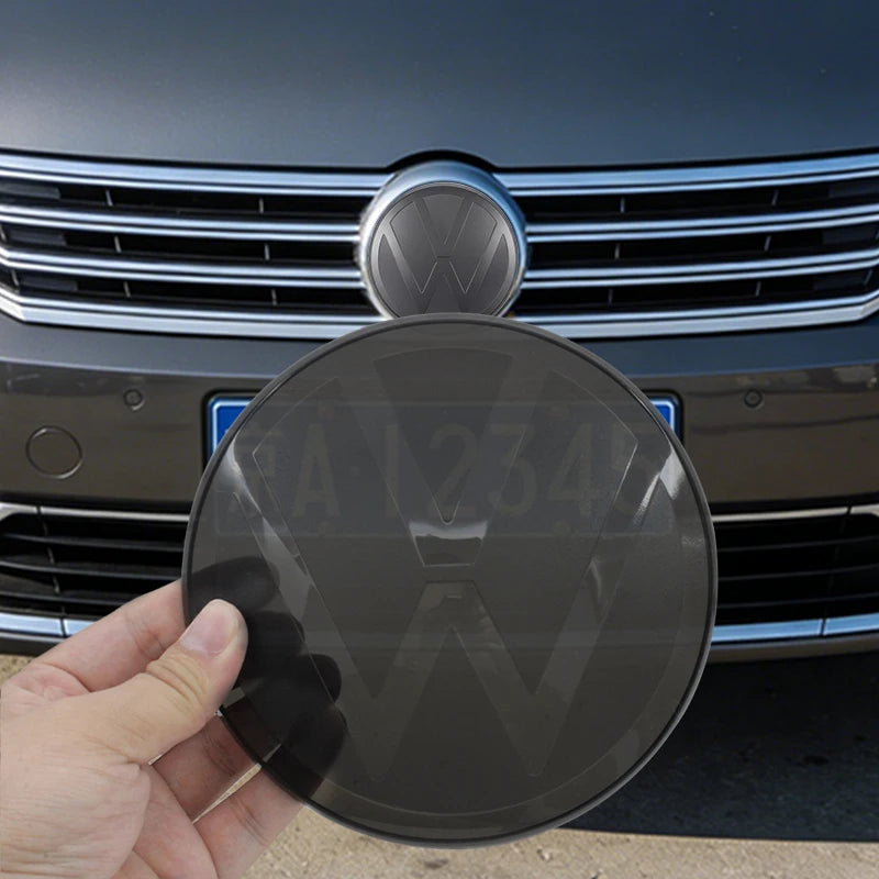 2 piezas de cubiertas de emblema para la parrilla delantera y la tapa del maletero trasero para VW Polo, GOLF 6, 7, 8, Passat B6, B7, B8, Variant, CC, Tiguan. Accesorio.