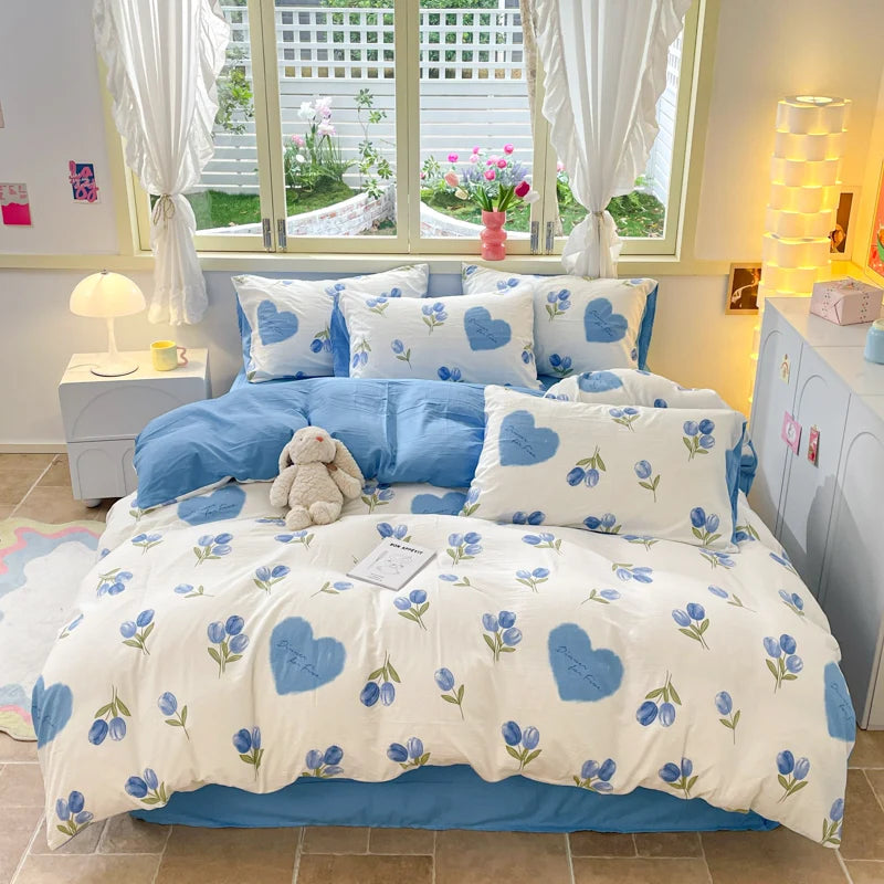Funda nórdica a rayas amarillas, juego de cama geométrico moderno, funda de edredón para el hogar, funda de edredón de poliéster con 2 fundas de almohada, 3 uds.
