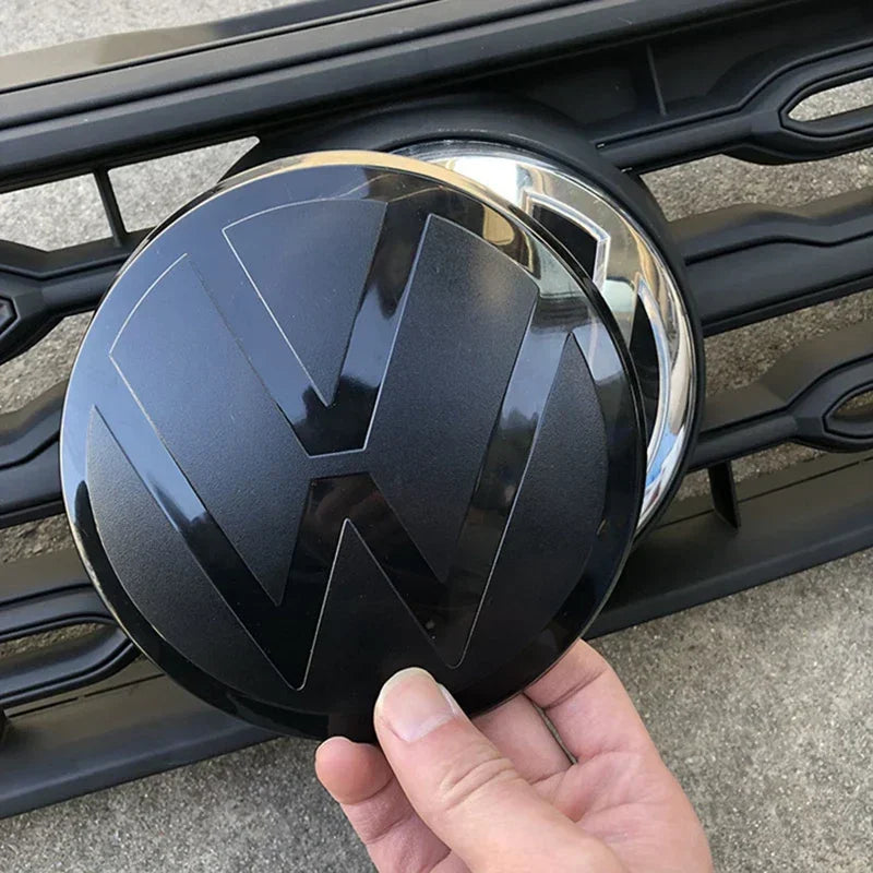 2 piezas de cubiertas de emblema para la parrilla delantera y la tapa del maletero trasero para VW Polo, GOLF 6, 7, 8, Passat B6, B7, B8, Variant, CC, Tiguan. Accesorio.