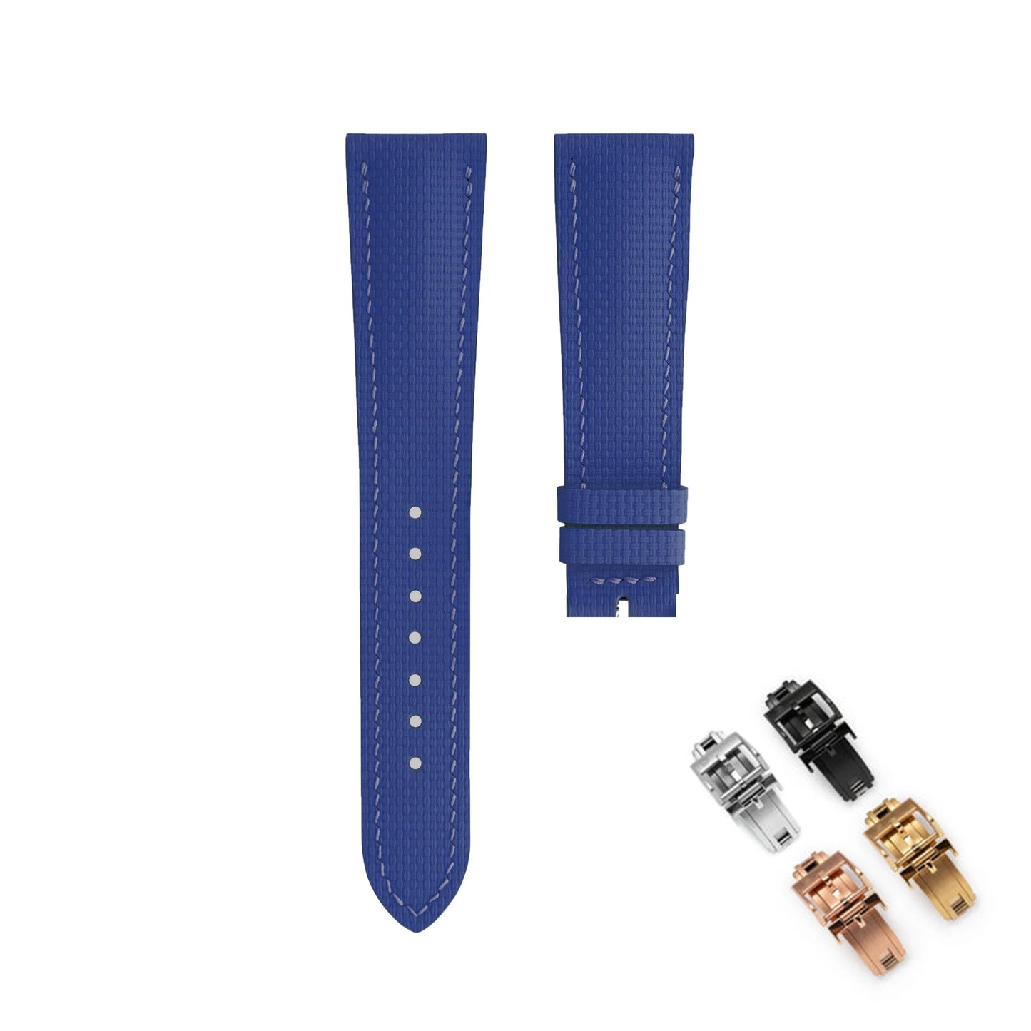 Correa de reloj de goma FKM de 18mm, 19mm, 20mm, 21mm y 22mm, compatible con Omega Seamaster 150 Omega Speedmaster Swatch