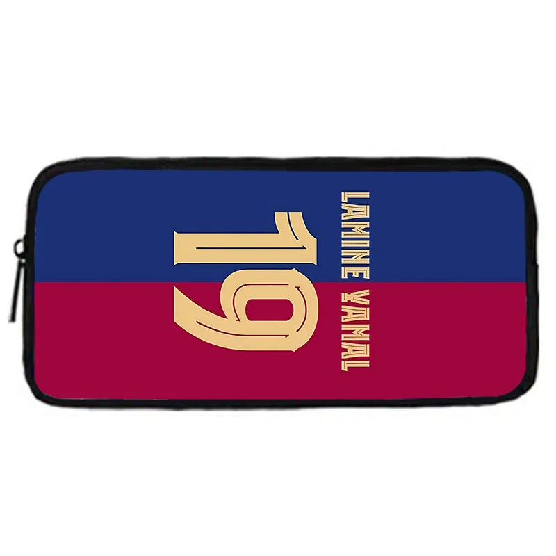 Mochila escolar para niños, fútbol, Lamine Yamals, con bolsas para el almuerzo, bolsas para lápices, mochilas escolares para niños y niñas, el mejor regalo