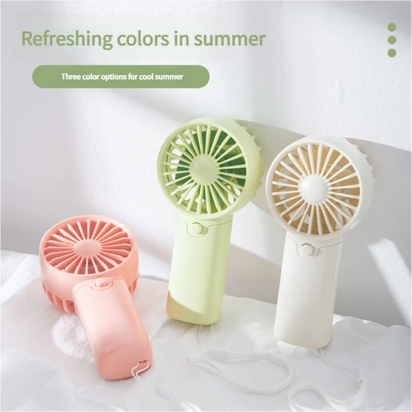Ventilador Portátil MEET SUN, Ventilador Pequeño Creativo y Conveniente, Ventilador de Bolsillo, Ventilador de Mano Ligero con Batería AAA, Mini Ventilador de Mano, Enfriador de Aire