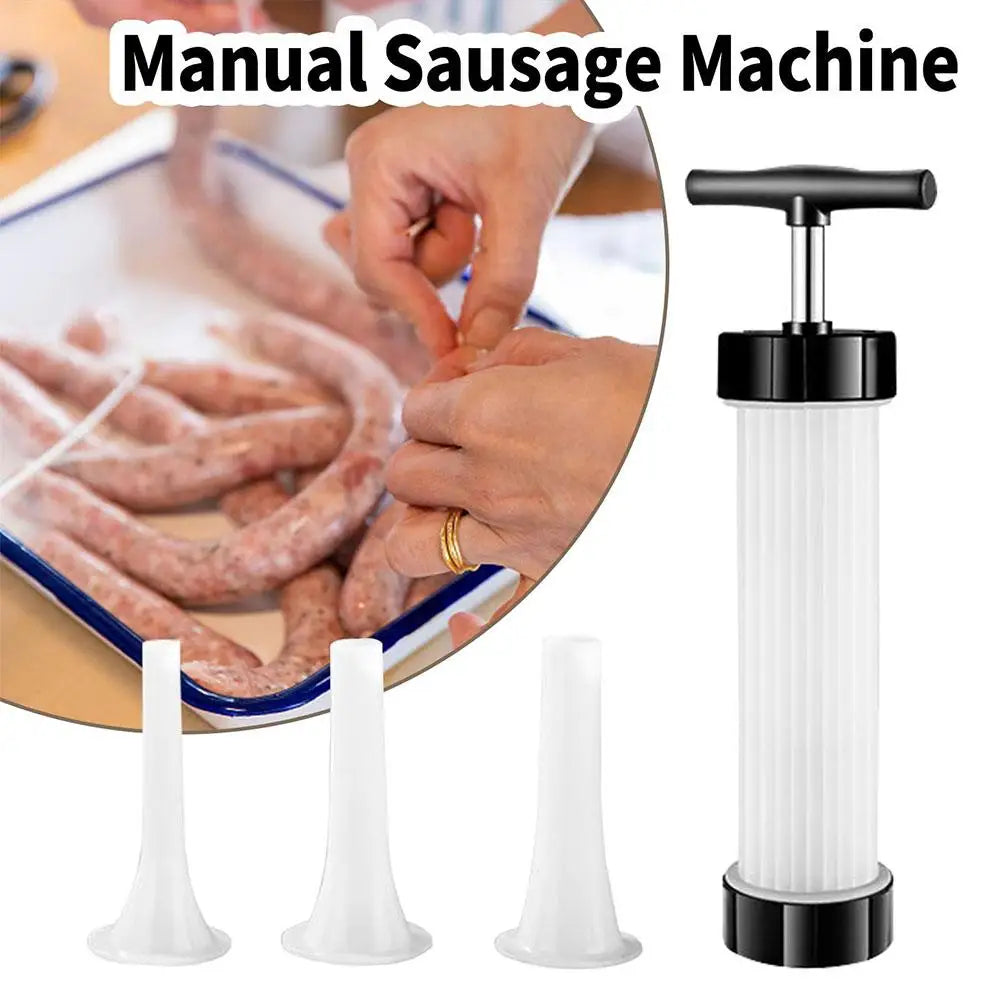Máquina Manual portátil para hacer salchichas, relleno de salchichas hecho en casa, cocina casera, prensa de relleno de salchichas de inyección pequeña