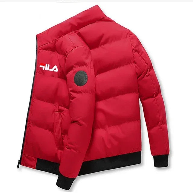 Abrigo Corto de Invierno para Hombre, a la Moda 2026, Grueso y Cálido, Cortavientos, con Cierre y Estampado, Chaqueta Casual para Hombre, Tallas M-5XL, Parka