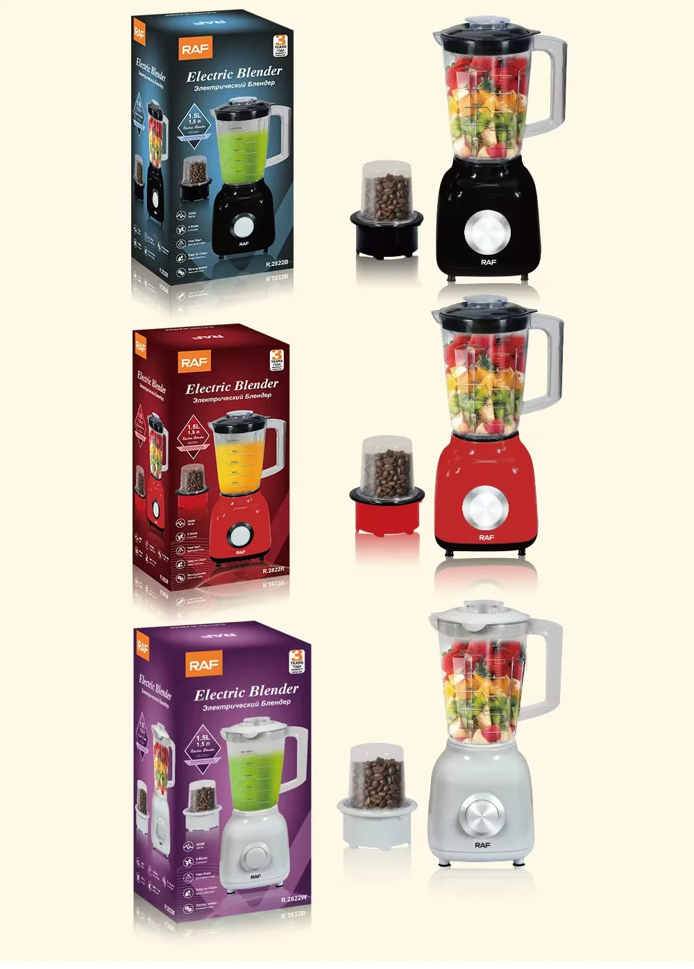 Exprimidor de Frutas Multifuncional de 1.5L 110V/220V, Exprimidor Automático de Frutas y Verduras