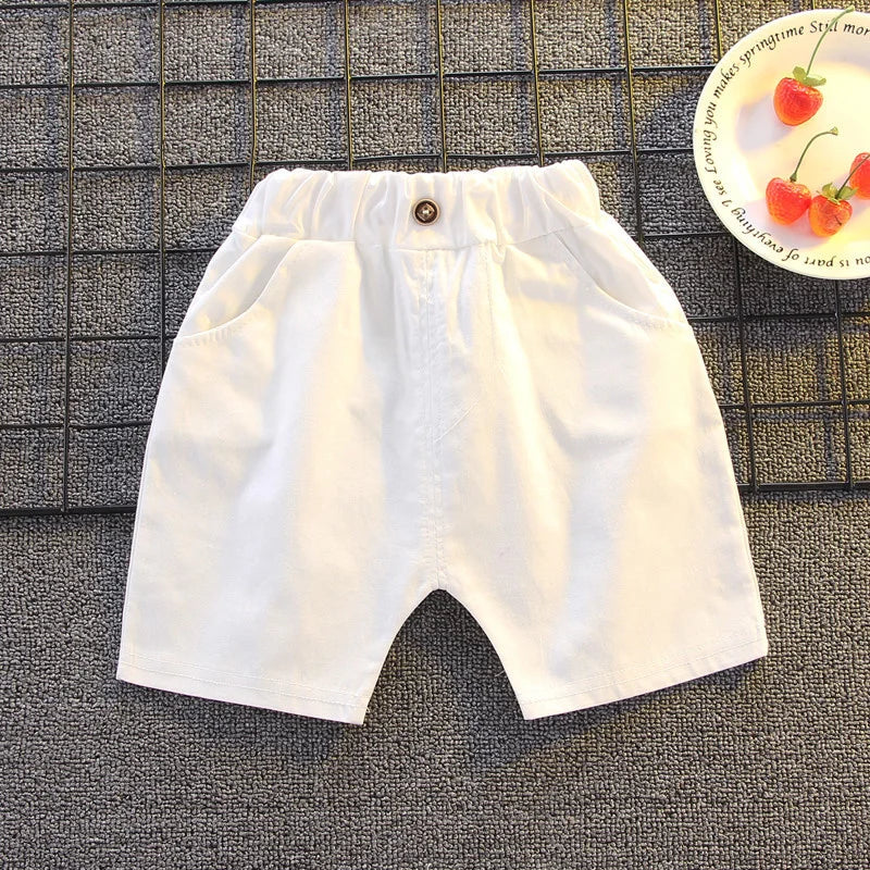 Conjuntos de rayas para niños y niñas, Tops de manga corta y pantalones cortos, 2 uds., trajes de ropa para niños, trajes informales de moda de 1 a 5 años
