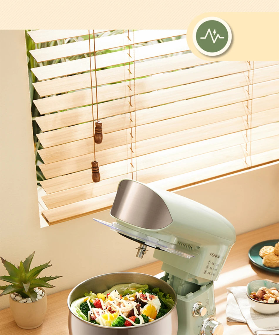 Máquina de Cocina Multifuncional 2026, Amasadora de Masa Pequeña de 3-5 Litros, Batidora de Huevos Eléctrica Automática para el Hogar