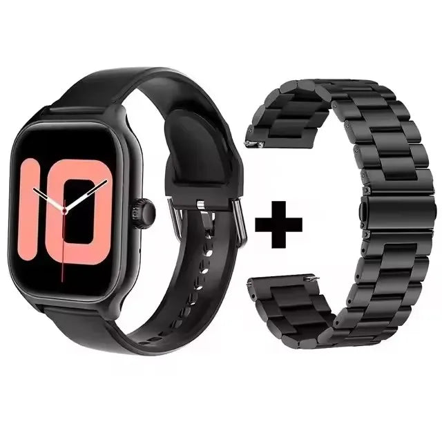 Reloj inteligente para Android IOS, pantalla HD de 1,83 pulgadas, Bluetooth, llamada, mensaje, alerta, música, modo deportivo, reloj inteligente para hombres y mujeres, regalo
