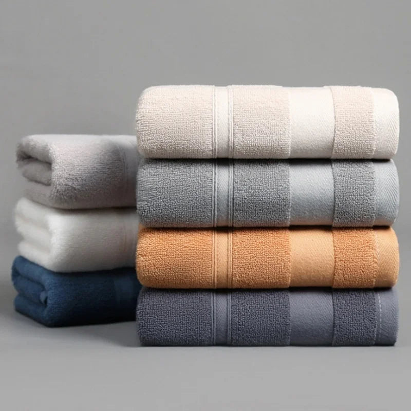 Toalla de baño, toallas de algodón absorbentes suaves, gruesas, de secado rápido, lavables a máquina, toalla para el hogar, artículos esenciales para el baño, 35x73cm