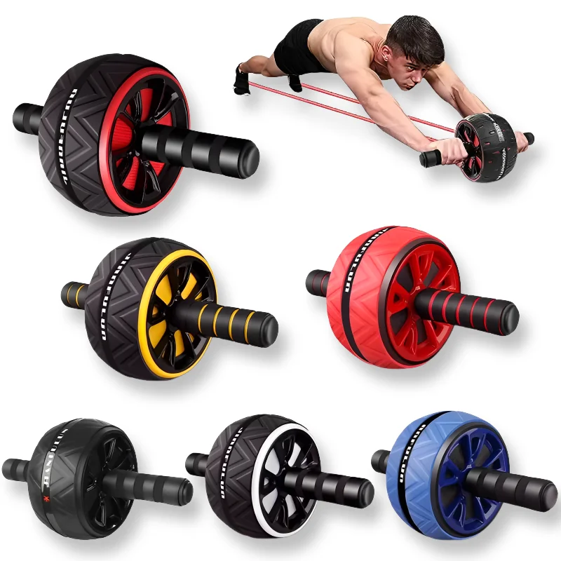 Rueda de rodillo Ab para entrenamiento central de Abs, equipo de Fitness antideslizante para gimnasio en casa, ejercicio de entrenamiento Abdominal para hombres y mujeres