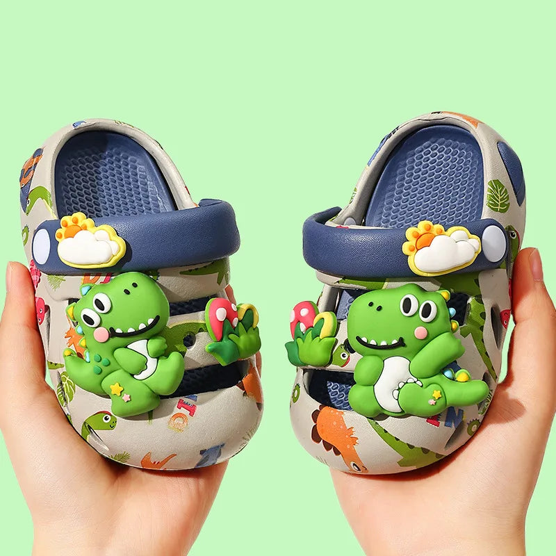 Sandalias de Jardín para Niños Verano 2026, Chanclas de Playa para Niños y Niñas, Ligeras, Transpirables, con Dibujos Animados, Lindas, para Bebés