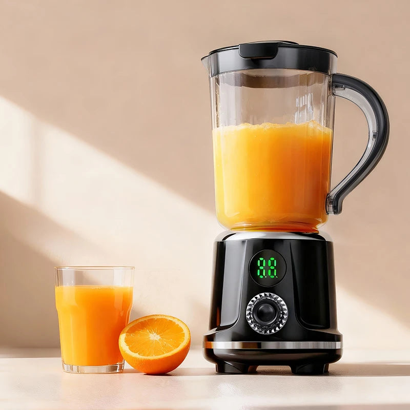 Licuadora Eléctrica Inalámbrica Portátil, 12 Cuchillas, 3000mAh, Exprimidor de Frutas, Uso Doméstico, Trituradora de Hielo, Mezcladora de Alimentos Auxiliar para Naranjas