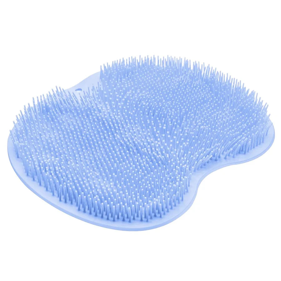 Alfombrilla exfoliante para pies y espalda para ducha, con ventosas antideslizantes para montar en la pared, para hombres y mujeres