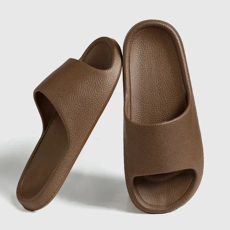 Zapatillas planas ligeras de EVA para mujer, zapatos de baño para el hogar, masaje cómodo, toboganes de interior, zapatos de ducha, moda de verano