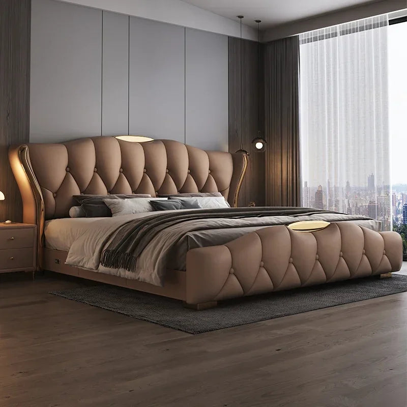 Muebles de dormitorio completos de 180x200cm, juego king, cabeceros dobles, dormitorios matrimoniales, cama queen de tamaño completo, marco de lit