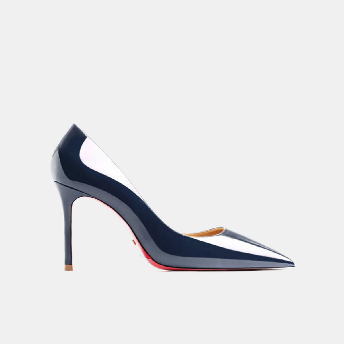 Zapatos de Tacón para Mujer 2026, Tacones de Cuero de Marca de Lujo, Zapatos de Tacón Alto con Punta en Pico y Suela Roja, Elegantes Stilettos para Damas, Zapatos de Fiesta