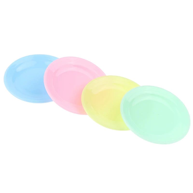 Mini platos de comida para casa de muñecas, plato de comedor de simulación para casa de muñecas, accesorios de cocina, juguetes para juego de imitación, 5 uds.