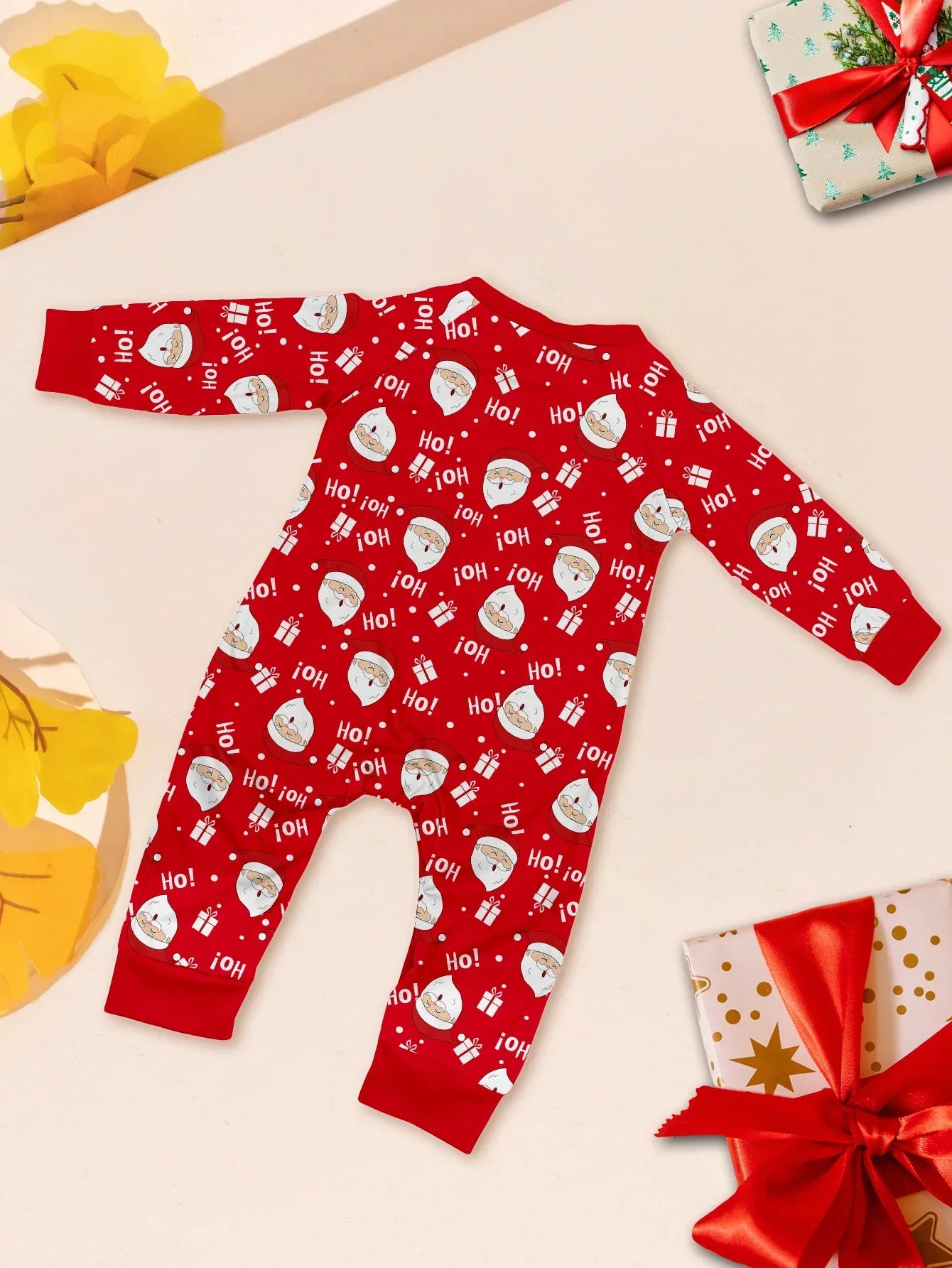 Nuevo pijama navideño con apariencia familiar, estampado de Papá Noel, trajes a juego para madre, padre y niños, traje holgado bonito de 2 piezas, ropa de dormir, ropa de Navidad