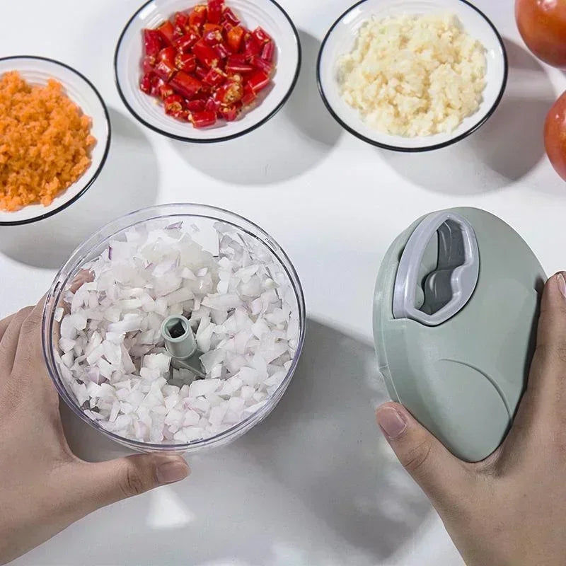Prensa Manual de ajo para el hogar, picadora multifunción para moler alimentos, cortador de verduras, utensilios de cocina para carne, herramienta trituradora