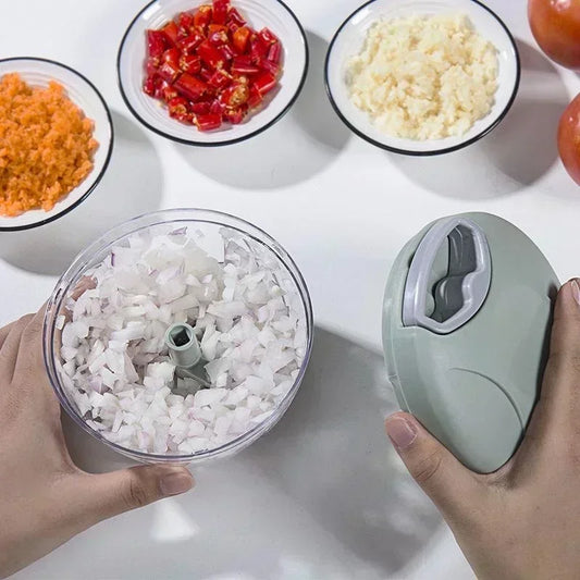 Prensa Manual de ajo para el hogar, picadora multifunción para moler alimentos, cortador de verduras, utensilios de cocina para carne, herramienta trituradora
