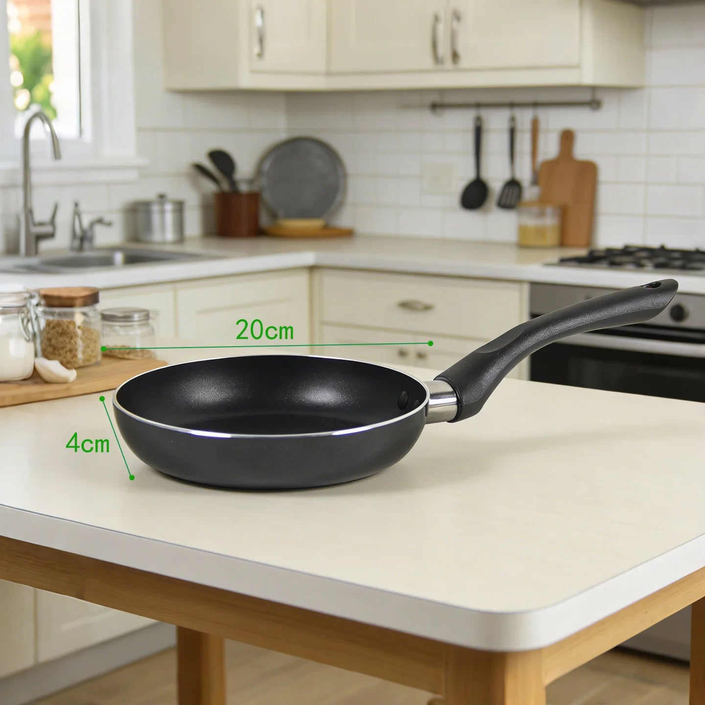 Sartén Antiadherente Multiusos (16-30 cm), Compatible con Todas las Estufas, Aluminio Antiadherente |   Sartén de Cocina Versátil