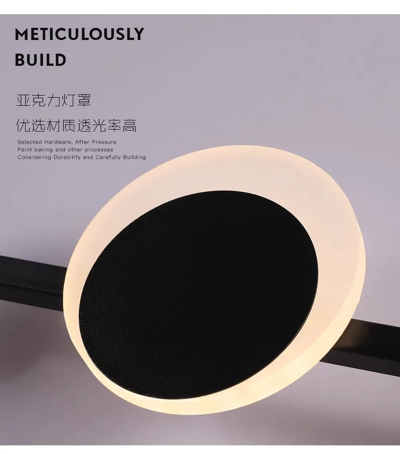 Lámpara LED de pared moderna, ambiente para candelabro de sala de estar, comedor, dormitorio, Hotel, salón, escaleras, pasillo, accesorio de iluminación para decoración del hogar
