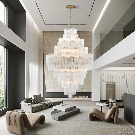 Lámparas de lujo, candelabro de cristal antracita, brillo dorado, regulable, lámpara de techo, iluminación para sala de estar, iluminación interior para el hogar