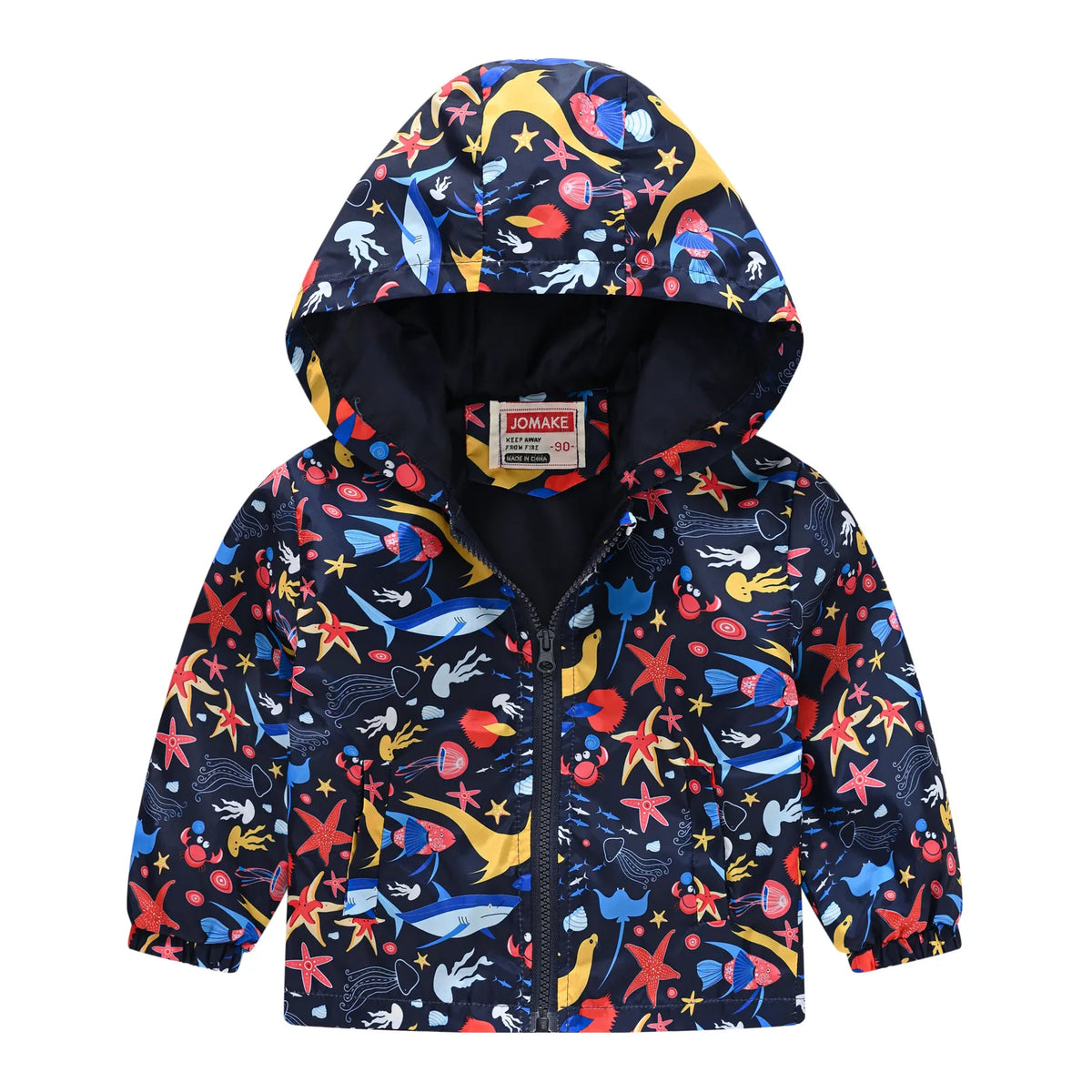 Chaqueta impermeable con capucha para niños y niñas, cortavientos con cremallera y estampado de dinosaurio de dibujos animados, a la moda, novedad