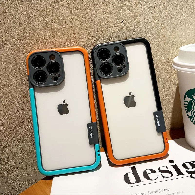 Funda de teléfono con marco de silicona suave a prueba de golpes para iPhone 17 Pro Max 13 14 15 16 Plus NoBack protección contra la disipación de calor cubierta de parachoques
