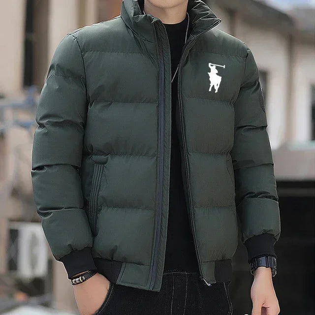 Chaqueta de Algodón 2026 Otoño/Invierno, Chaqueta de Pesca con Cierre, Resistente al Viento, Informal, Tallas M-5XL, para Hombre