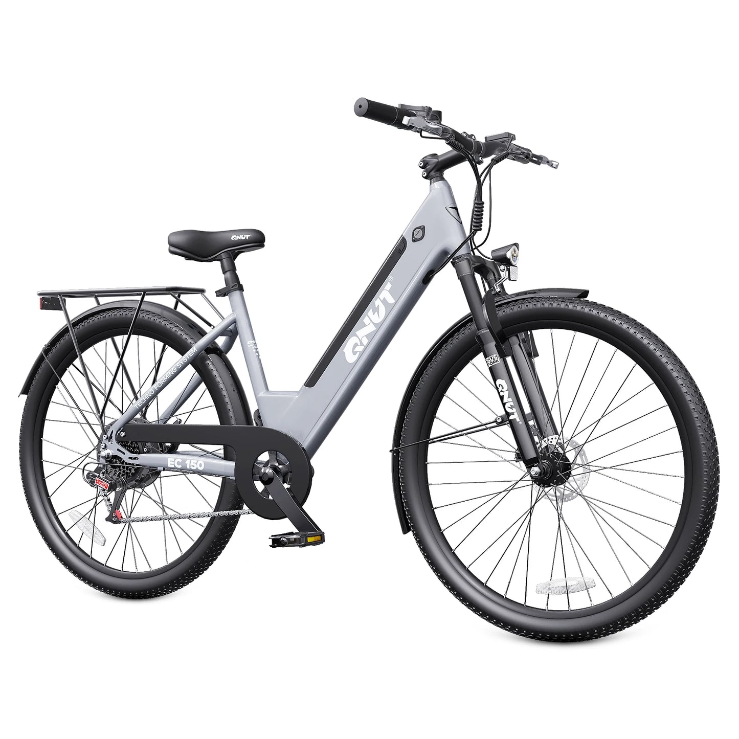 Bicicleta eléctrica para adultos, bicicleta de compras de 26", 7 velocidades, diseñada para viajeros, estudiantes y parejas, disfruta de paseos de ocio