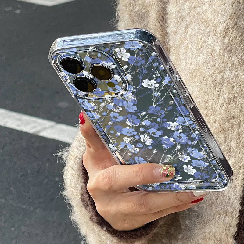 Funda Floral Transparente iPhone