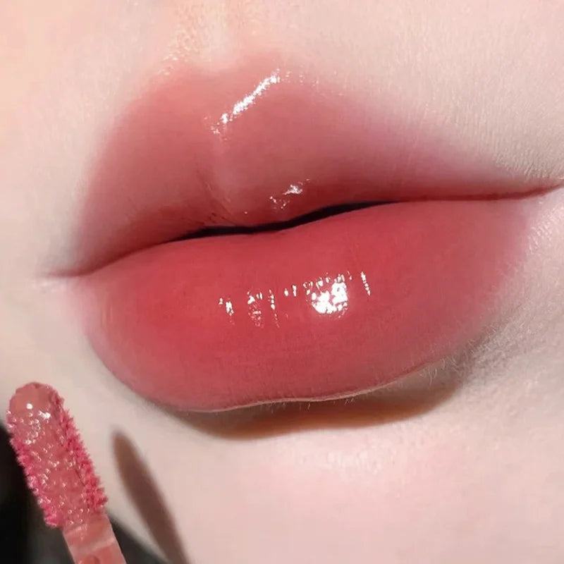 Tinte Labial Hidratante con Brillo Herorange, Textura Acuosa, Labios Voluminosos con Efecto Cristal, Larga Duración, No Reseca, Maquillaje Diario para Citas