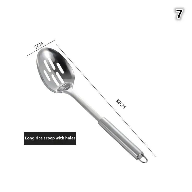 Utensilios de cocina, utensilios de cocina, pala de acero inoxidable, cuchara para sopa, utensilios giratorios, vajilla, herramienta de cocina, utensilios de cocina