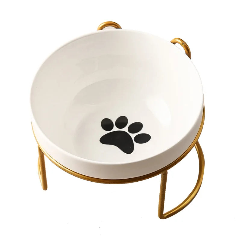 1-3 uds protección Cervical creativa suministros para mascotas tazón doble de cerámica para gatos tazón de cerámica para gatos tazón de comida tazón de comida para perros agua potable tazón de comida