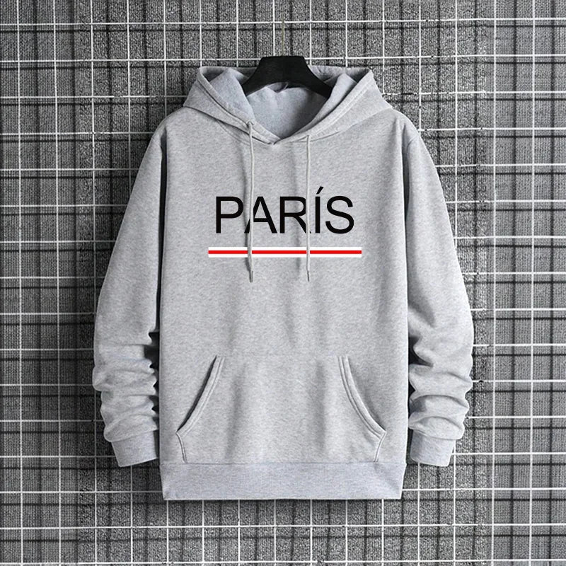 Conjunto Deportivo Esencial para Hombre 2026, Sudadera con Capucha y Pantalones Deportivos Premium para Uso Diario, Moda Deportiva Otoño Invierno Estilo París