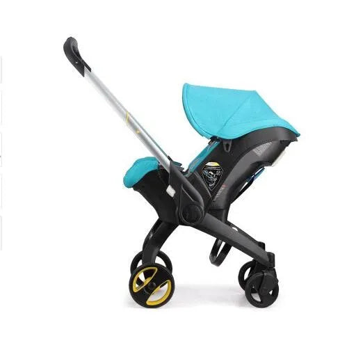 Cochecito de bebé 4 en 1 con asiento de coche, cochecito de bebé plegable con paisaje alto, cochecitos para recién nacidos, carrito 3 en 1