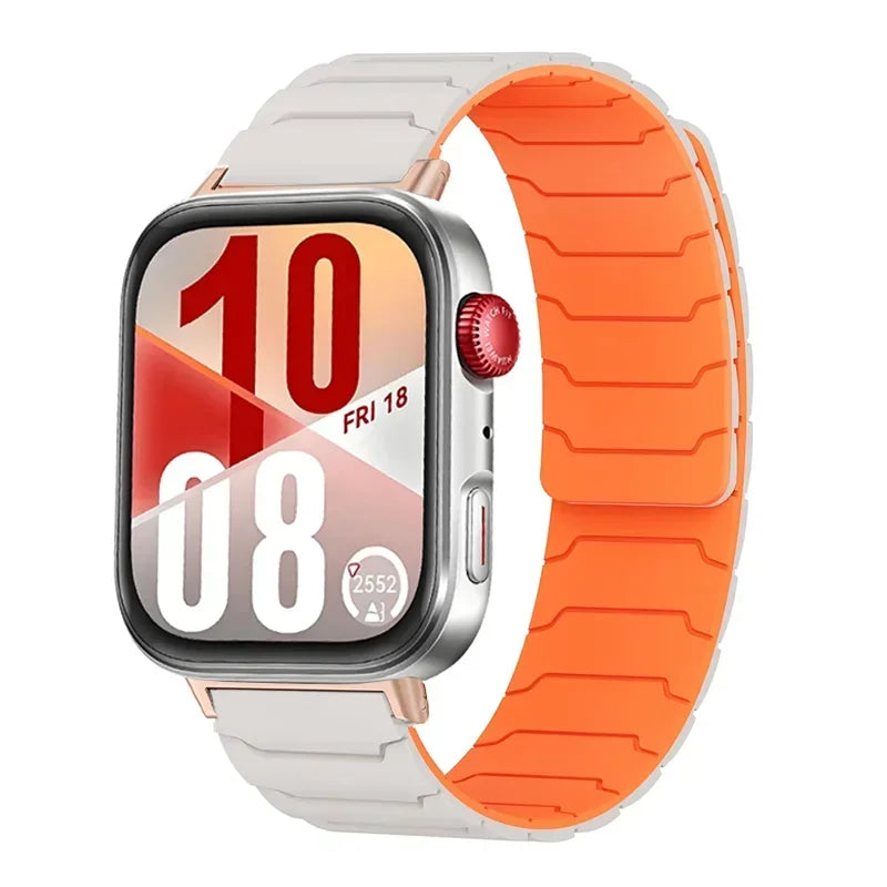 Correas magnéticas de silicona para Huawei Watch Fit 4/Fit 3, pulsera deportiva de repuesto para Huawei Watch Fit 4 Pro/4 Correa