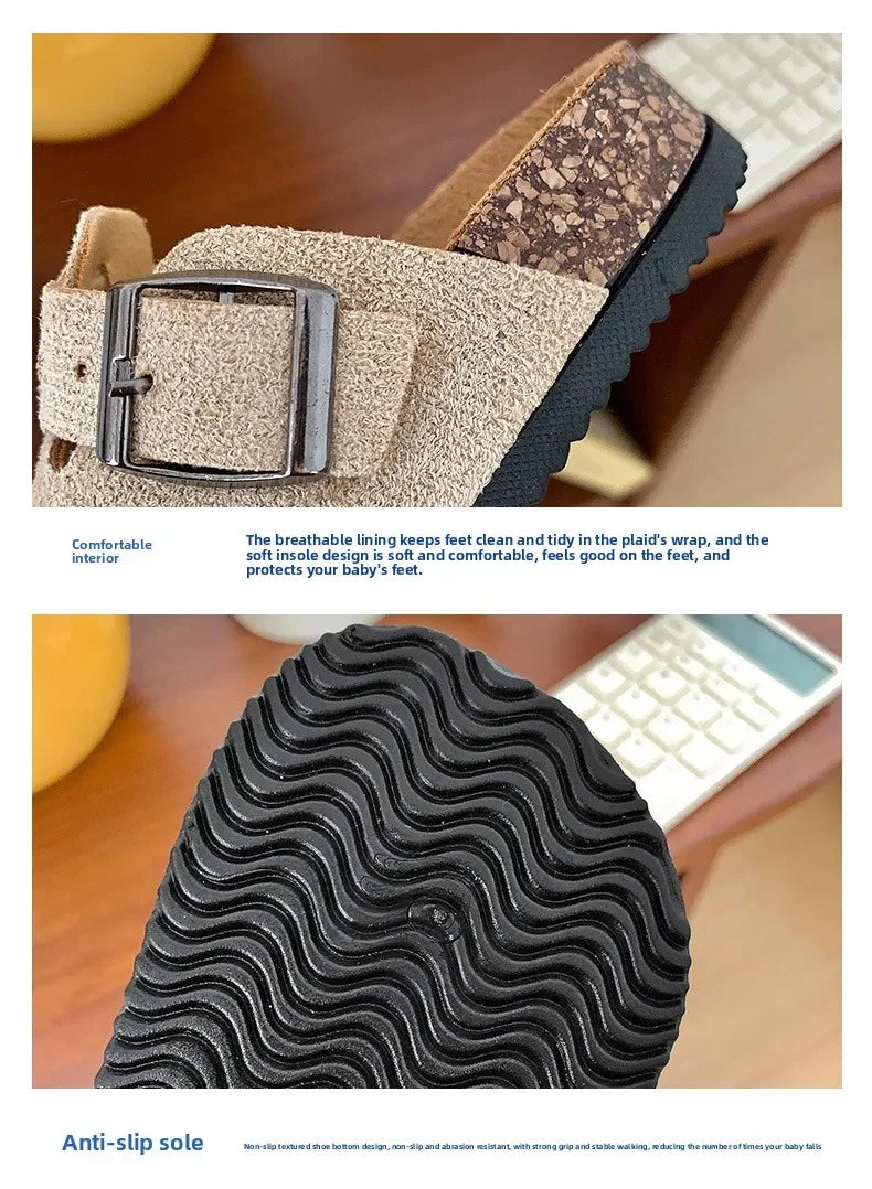 2025 primavera nuevos zapatos de cuero para niños para niñas moda estilo coreano suave antideslizante elegante versátil transpirable pisos