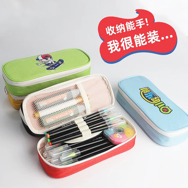 Estuches para lápices Ruba A Brainrot, dibujos animados 67 Six Seven, bolsas para bolígrafos de gran capacidad, bolsa para lápices para niños y niñas, suministros de papelería escolar, regalo