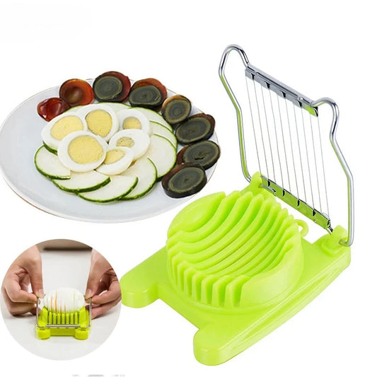 Accesorios de cocina, rebanador de huevos, picadora de acero inoxidable, cortador de ensalada de frutas, herramientas para huevos, procesadores de alimentos manuales, utensilio de cocina ALI426