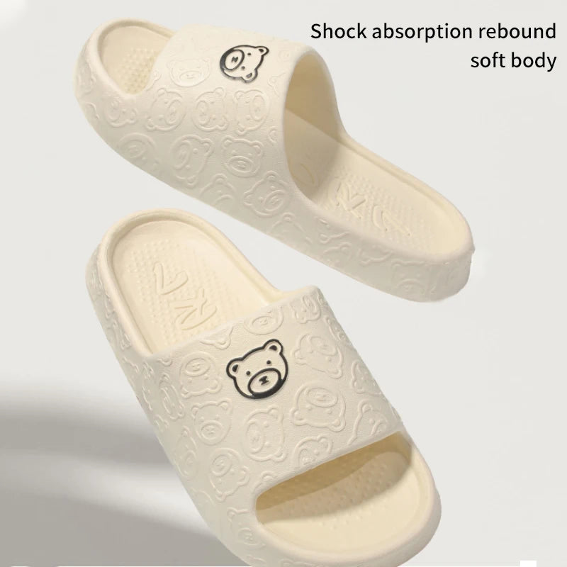 Zapatillas antideslizantes para mujer, ropa exterior, novedad de 2024, sandalias de baño para interior del hogar, Eva de verano para mujer