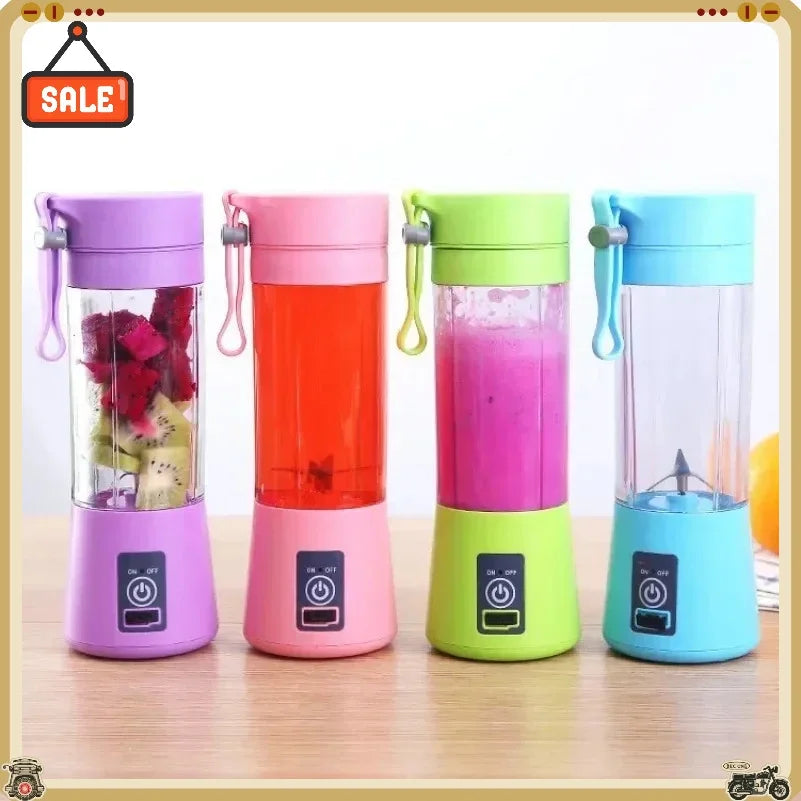 Licuadora Eléctrica Portátil Recargable, Vaso Mezclador de Frutas para Viajes, Mini Batidora para Smoothies y Batidos