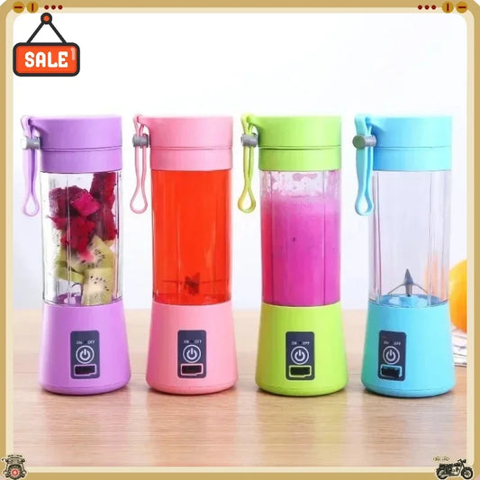 Licuadora Eléctrica Portátil Recargable, Vaso Mezclador de Frutas para Viajes, Mini Batidora para Smoothies y Batidos