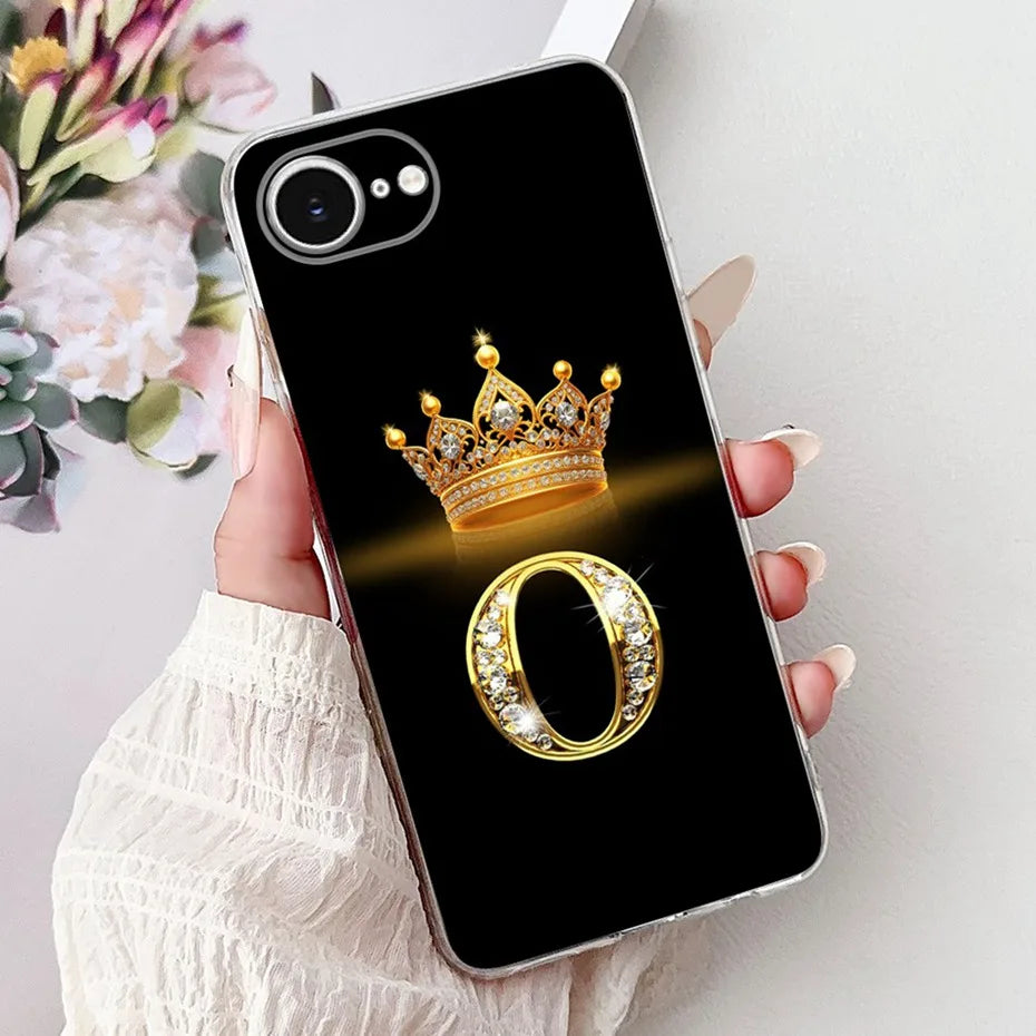 Funda de teléfono con letras a la moda para iPhone 16e SE (2025), funda trasera de silicona suave TPU para iPhone SE 2025, fundas para iPhone16e, parachoques